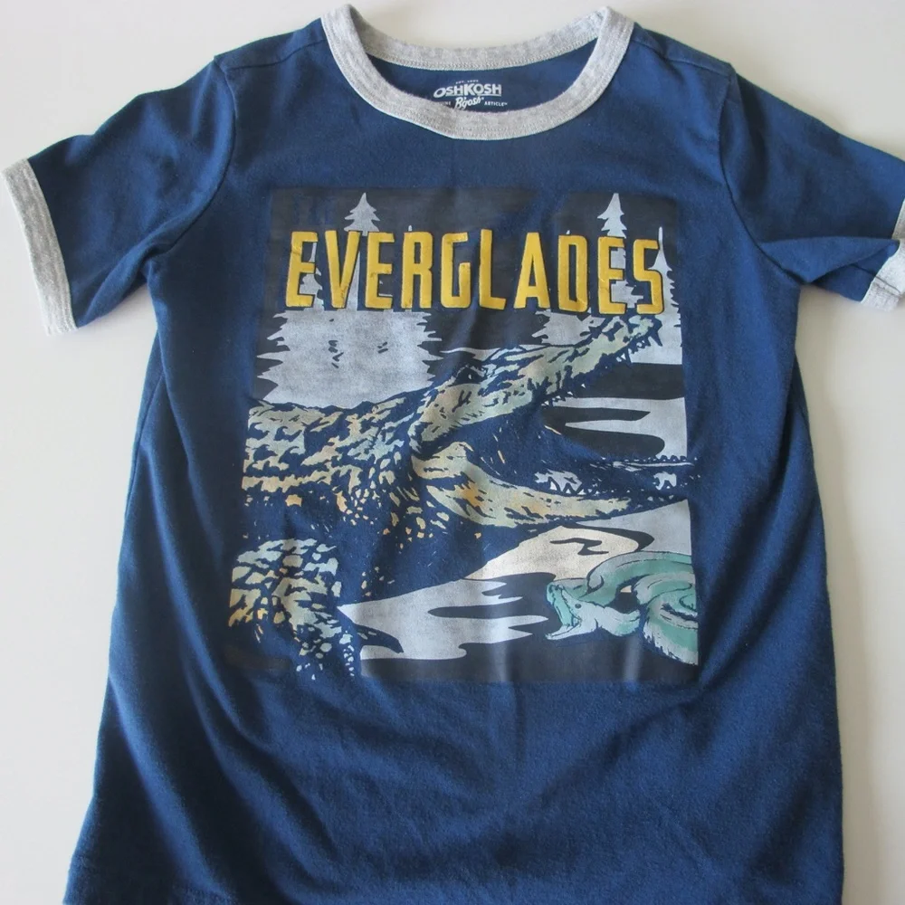 Bundle of 3 OshKosh B'Gosh Boys Short Sleeve Shirts Size 6 & 7 GUC - Picture 2 of 7